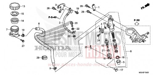 RR. BRAKE MASTER CYLINDER VFR1200XDD de 2013